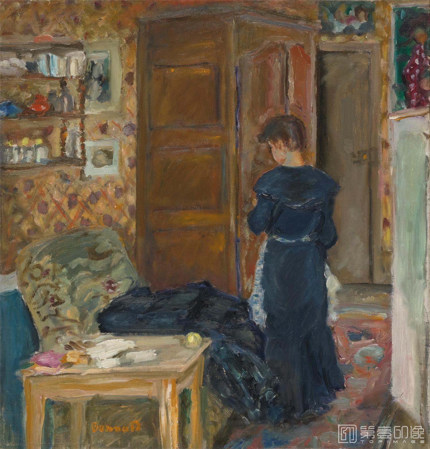 油画-FEMME DANS UN INTÉRIEUR